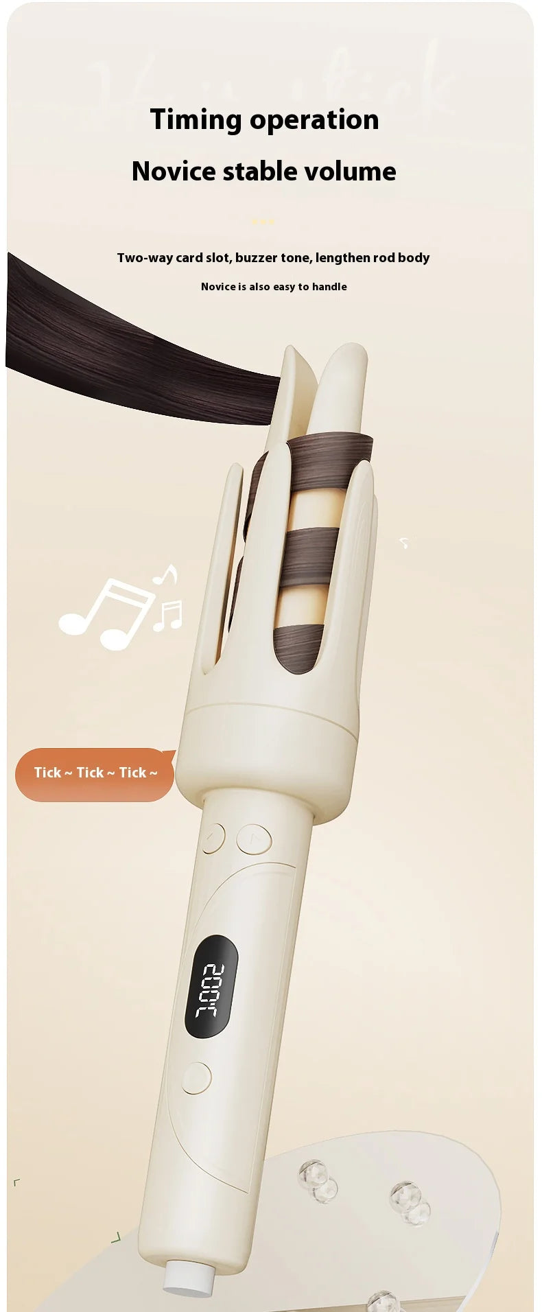 Automatic Curler 32mm Automatic Rotating Ceramic Curler Professional Curling Wand Curler