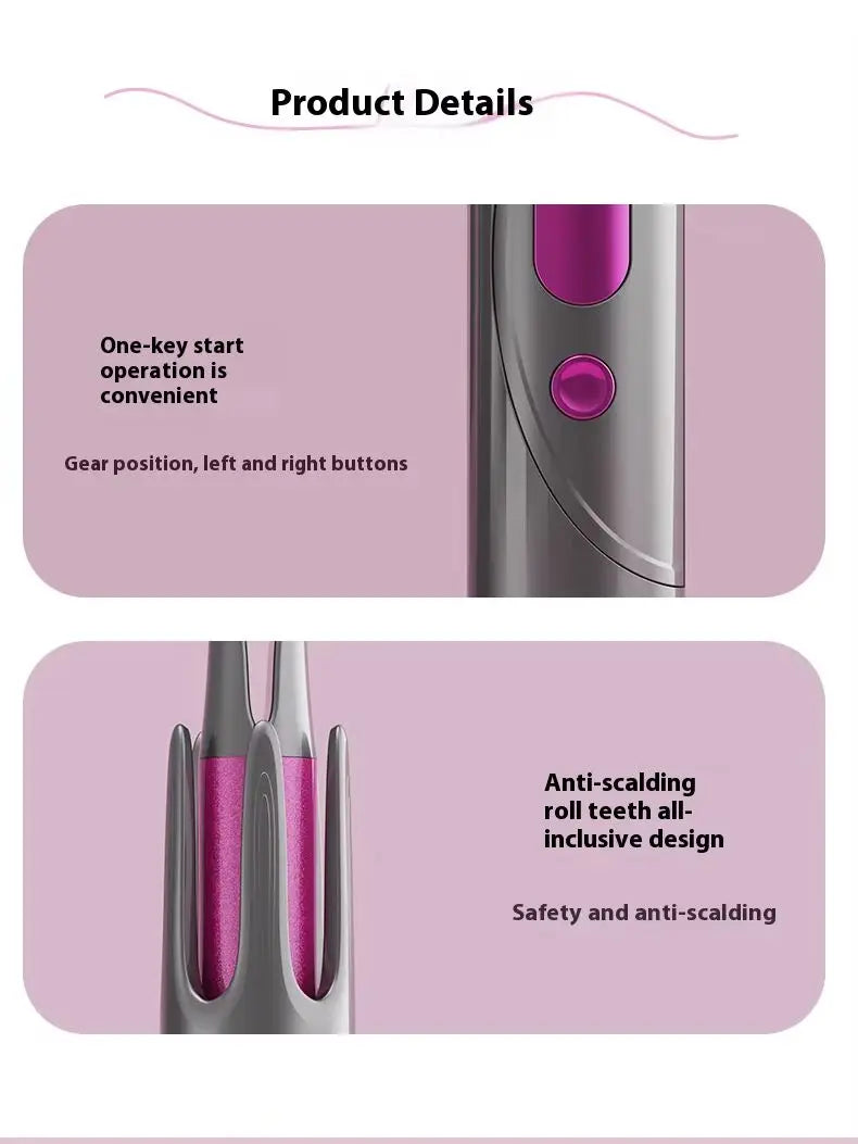 Automatic Curler 32mm Automatic Rotating Ceramic Curler Professional Curling Wand Curler